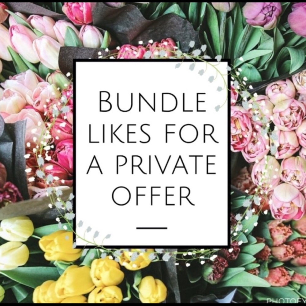 Bundle items for a HUGE discount!!!!